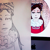 Retratos. Traditional illustration project by Sara I. Toribio - 03.14.2014