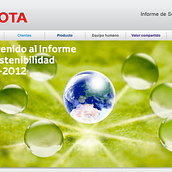 Toyota´s Web Design. Un proyecto de Diseño de Alba Mejía Martínez - 11.01.2013
