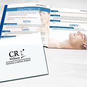 CATÁLOGO CENTRO DE BIENESTAR Y ESTÉTICA CORPORAL- CR WELLNESS. Editorial Design, and Graphic Design project by Miriam Pérez Pozo - 11.20.2014