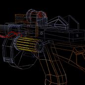 Arma 3D preparada para videojuego (concepto basado en Bioshock). Projekt z dziedziny 3D użytkownika Alejandra Eng - 20.03.2014