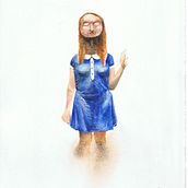 Inusual portrait. Traditional illustration, and Painting project by Pierre Paolo Linares - 03.24.2014