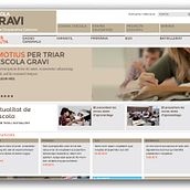 Escola Gravi. Un progetto di Br, ing, Br, identit, Graphic design e Web design di Horaci Polanco Noe - 07.01.2014