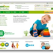 Eurekakids shop. Un progetto di Web development, Direzione artistica e Design di Horaci Polanco Noe - 25.03.2012