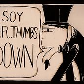 Mr. Thumbs Down. Traditional illustration project by cristina peris grau - 04.01.2014