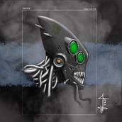 Alien Head. Fine Arts, and Traditional illustration project by Ferruge Art - 04.06.2014