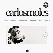 Web para el salón Carlosmoles. Web Design projeto de Montse Martinez - 31.03.2012
