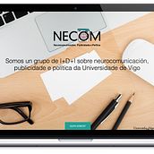 Web para el grupo NECOM. Un projet de Développement web , et Webdesign de Lúa Louro - 09.02.2014