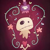 Voodoo Doll. Traditional illustration project by Érika G. Eguía - 05.04.2014