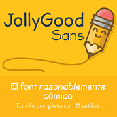 JollyGood Sans- muera comic sans!. Design, T, and pograph project by Kemie Guaida - 05.04.2014