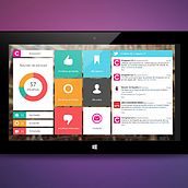 Congreso 2.0 Windows 8. Een project van UX / UI van Alex R Chies - 12.05.2014