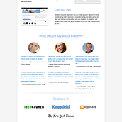 Eliademy. Direção de arte, Design gráfico, Web Design, e UX / UI projeto de Borja Navarro Aranda - 31.12.2012