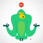 Camiseta Gorila OM!. Un progetto di Design, Product design e Illustrazione tradizionale di Menú familiar - 27.05.2014