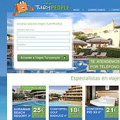 Web Viajesturypeople. Graphic Design, Web Design, and Traditional illustration project by Alejandro Sáez (TLM) - 09.29.2013
