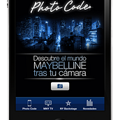 MAYBELLINE APP (demo). Programming, Marketing, Multimedia, Advertising, and UX / UI project by Gloria Montañés - 05.29.2012