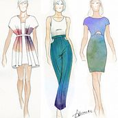 Sketches Moda. Een project van Traditionele illustratie van Adriana Muñoz - 08.06.2014