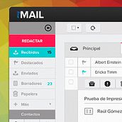Mail App Concept Ein Projekt aus dem Bereich Webentwicklung, Webdesign und UX / UI von Raúl Gómez Morales - 16.06.2014