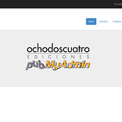 PublisherMyAdmin. Web Development, and Web Design project by Pedro López Andradas - 06.16.2014