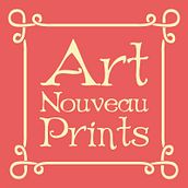 Art Nouveau Prints. Arts, Crafts, Br, ing, Identit, Fine Arts, Design, Traditional illustration, Painting, Screen Printing, T, and pograph project by almudena_graphic_designer - 06.26.2014