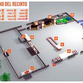 3D Map "Día de les Paelles". 3D, and Graphic Design project by Gerard Esteve - 05.19.2014