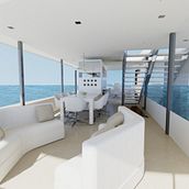 Vivienda en un Barco. Un progetto di 3D, Interior design e Design e creazione di mobili di Mireia Ballesta Blanes - 28.02.2013