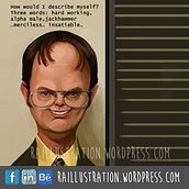Caricaturas: The Office. Character Design, and Traditional illustration project by Raúl Fernández González - 06.29.2014