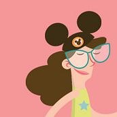 Disney Tourist Walk Cycle. Animation, Character Design, and Traditional illustration project by Kathy Lea Moyou - 07.01.2014