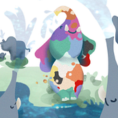 Elmer el Elefante de colores. Un proyecto de Ilustración tradicional de Fany Acosta - 01.07.2014
