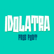 Idolatra font. T, and pograph project by Felipe Moreno - 07.05.2014