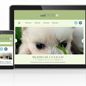 VetPatri. Website. Projekt z dziedziny Br, ing i ident, fikacja wizualna, Design, Web design i UX / UI użytkownika Nerea Chacón Rueda - 08.07.2014