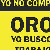 Campaña Sensibilización. "Yo no compro oro, yo busco trabajo". Creative Consulting, Art Direction, Design, Education, Multimedia, and Advertising project by Manuel Gallego - 07.09.2014