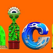 Logos para NICKELODEON  . Un projet de 3D, Conception de personnages, Scénographie, Illustration traditionnelle, T , et pographie de Raul Real - 15.07.2014