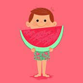 Cómete el Verano. Un progetto di Br, ing, Br, identit, Illustrazione tradizionale e Packaging di Menú familiar - 16.07.2014
