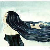  "la femme aux cheveux de l'eau". Corto para L'Hérault Trait Libre. Basado en viñeta de Xia Dachuan. Animação projeto de L'Idem Barcelona - 17.07.2014