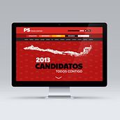 Partido Socialista. Web Development, Design, Graphic Design, and Web Design project by Julio Valdés Boccardo - 07.21.2014