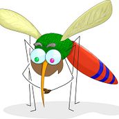 Pequeñito como un mosquito.... Een project van Ontwerp van personages y Traditionele illustratie van apmesa - 23.07.2014
