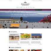 Newsletters Paradores. Diseño y maquetación HTML. Br, ing, Identit, Web Development, Product Design, and Web Design project by Rosa María Santamaría Falcón - 01.07.2014