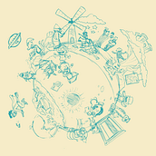 Projeto experimental. Een project van  Art direction y Traditionele illustratie van Gabriel Tesser Felix setefx - 24.07.2014
