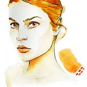 Monocolor portraits. Traditional illustration project by Marta - 07.30.2014