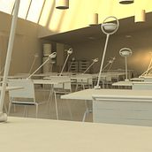 School Lighting. 3D, and Animation project by Iván Soler Rebolo - 08.04.2014