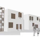 Concurso Hospedería. 3D, and Architecture project by ángeles benítez aranda - 08.07.2014