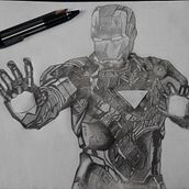 Iron Man. Un progetto di Illustrazione tradizionale di Erick Miguel Martínez Ortega - 11.08.2014
