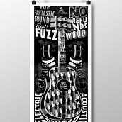 Wild Guitar. Design gráfico projeto de Aaron Primo - 19.08.2014
