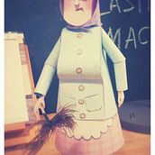 Paper-toy: Doña Fernanada. Projekt z dziedziny Trad, c i jna ilustracja użytkownika Iris Amaya - 24.08.2014