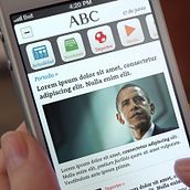 ABC (Mobile). Art Direction, Design, and UX / UI project by Juan Tejerina - 08.25.2014