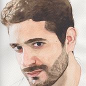 SELF PORTRAIT - Watercolor. Un progetto di Pittura di José A. Romero2 - 14.12.2013