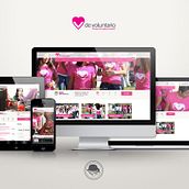 V de Voluntario. Web Development, Art Direction, and Web Design project by Jorge Caballero - 08.26.2014