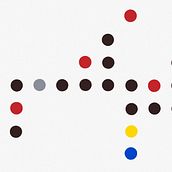 Composición  en rojo, azul, gris, amarillo y negro II. Un progetto di Belle arti, Lighting design e Pittura di Bernardo Santiago Angeles - 02.09.2014