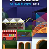 Cartel Ferias de S. Mateo 2014 . Design, Graphic Design, Traditional illustration, and Advertising project by Ricardo Pérez Nombela - 09.07.2014