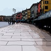 Verona. Fine Arts, Design, Graphic Design, and Traditional illustration project by Amalia Mora - 09.08.2014