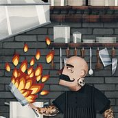 A la Carte. Design, Editorial Design, and Traditional illustration project by Nicolás Aznárez - 09.10.2014